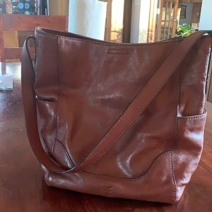 Frye side pocket hobo bag